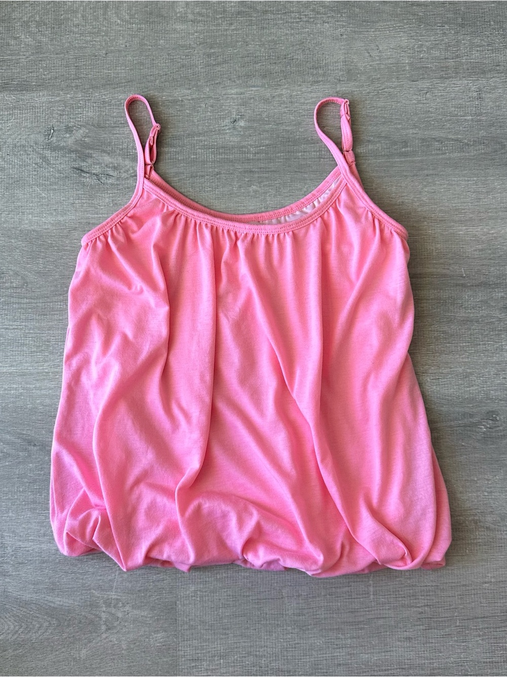Vintage 90s Pink Women's Spaghetti Strap Ballon Tank Top